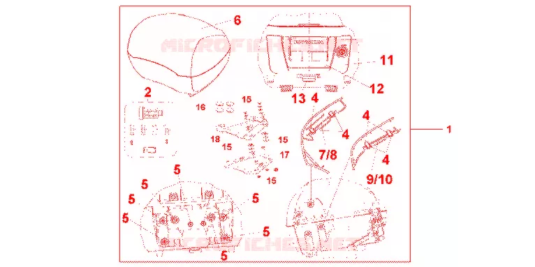 Bauletto Honda 08L55MGE811