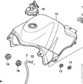 Gruppo serbatoio carburante Honda 17520MAW760ZA