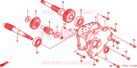 Ingranaggio finale originale Honda 23430KFGJ00
