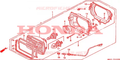 Gruppo faro (12V 60/55W) Honda 33100MS6612