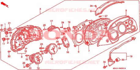 Gruppo cassa inferiore Honda 37103MZ7008