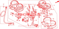 Indicatore tachimetro completo Honda 37250MY5861