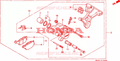 Gruppo pinza freno posteriore Nissin Honda 43100MV9006