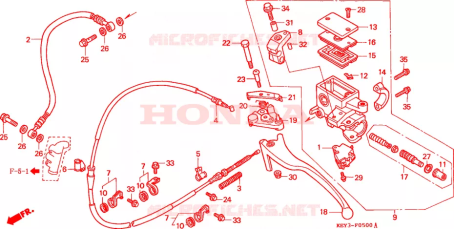Pompa freno posteriore originale Honda 43510KFG902