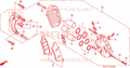 Pinza freno anteriore sinistra Honda 45150KFG006
