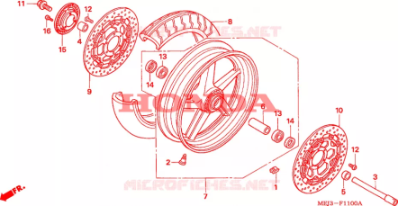 Disco freno anteriore sinistro Honda 45220MEJ003