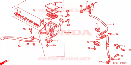 Pompa freno anteriore completa Honda 45510KFG861