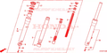 Tubo forcella anteriore completo Honda 51410KTW902