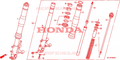 Fodero inferiore destro forcella Honda 51425MFJA51
