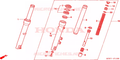 Forcella anteriore sinistra completa Honda 51500KTF911
