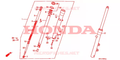 Fodero inferiore sinistro forcella Honda 51521MR1671