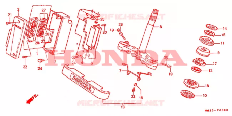 Cannotto/piastra inferiore Honda 53200MM2670