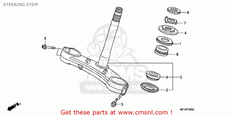 Cannotto/piastra inferiore Honda 53219MFJD00