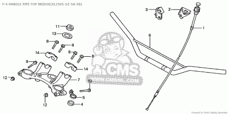Piastra superiore forcella Honda 53230428000